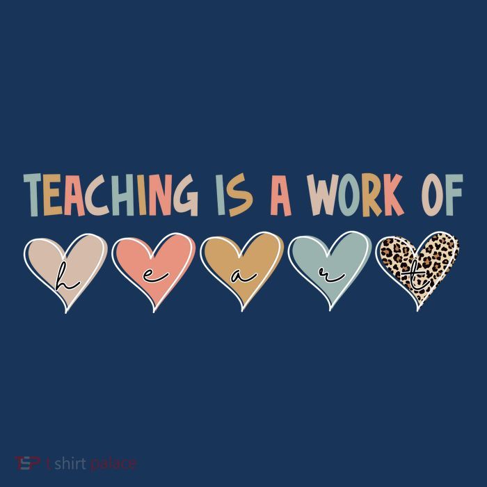 Teaching Is A Work Of Hearts Flatbill Hat