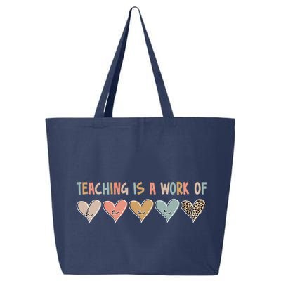 Teaching Is A Work Of Hearts 25L Jumbo Tote