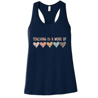 Teaching Is A Work Of Hearts Womens Tank Top