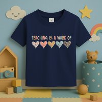 Teaching Is A Work Of Hearts Toddler T-Shirt