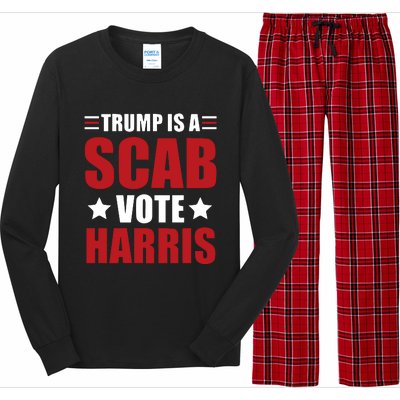 Trump Is A Scab Long Sleeve Pajama Set