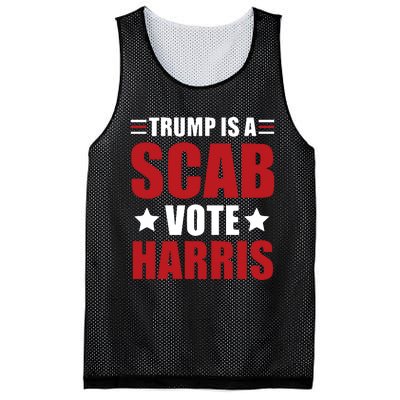 Trump Is A Scab Mesh Reversible Basketball Jersey Tank