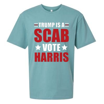 Trump Is A Scab Sueded Cloud Jersey T-Shirt