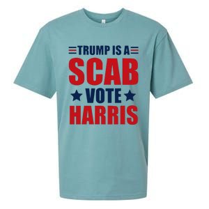 Trump Is A Scab Sueded Cloud Jersey T-Shirt