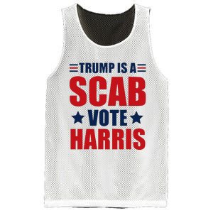 Trump Is A Scab Mesh Reversible Basketball Jersey Tank