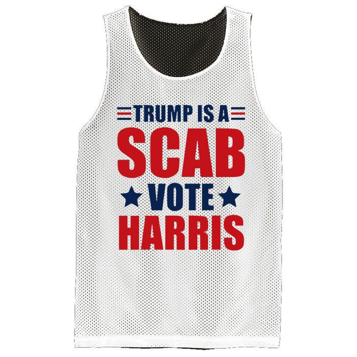 Trump Is A Scab Mesh Reversible Basketball Jersey Tank