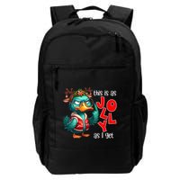 This Is As Jolly As I Get Funny Sarcastic Grumpy Duck Christmas Backpack