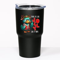 This Is As Jolly As I Get Funny Sarcastic Grumpy Duck Christmas Tumbler