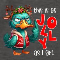 This Is As Jolly As I Get Funny Sarcastic Grumpy Duck Christmas Vector Backpack