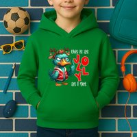 This Is As Jolly As I Get Funny Sarcastic Grumpy Duck Christmas Kids Hoodie