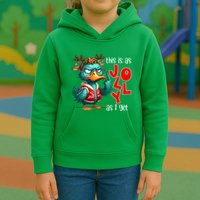 This Is As Jolly As I Get Funny Sarcastic Grumpy Duck Christmas Kids Hoodie