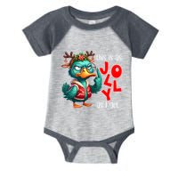 This Is As Jolly As I Get Funny Sarcastic Grumpy Duck Christmas Infant Baby Jersey Bodysuit
