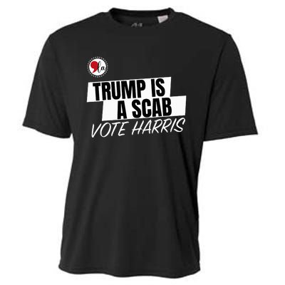 Trump Is A Scab Vote Harris Cooling Performance Crew T-Shirt