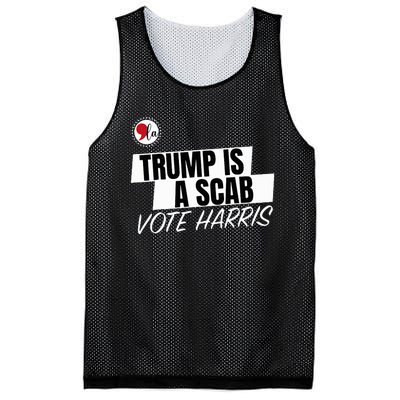 Trump Is A Scab Vote Harris Mesh Reversible Basketball Jersey Tank