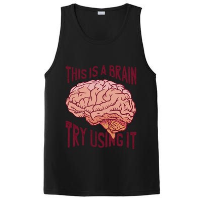 This Is A Brain Try Using It Funny PosiCharge Competitor Tank