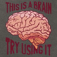 This Is A Brain Try Using It Funny Cotton Canvas Backpack