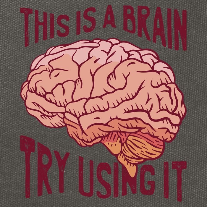 This Is A Brain Try Using It Funny Cotton Canvas Backpack