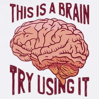 This Is A Brain Try Using It Funny Garment-Dyed Sweatshirt