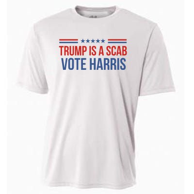 Trump Is A Scab Vote Harris 2024 Cooling Performance Crew T-Shirt