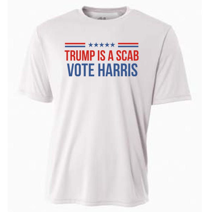 Trump Is A Scab Vote Harris 2024 Cooling Performance Crew T-Shirt