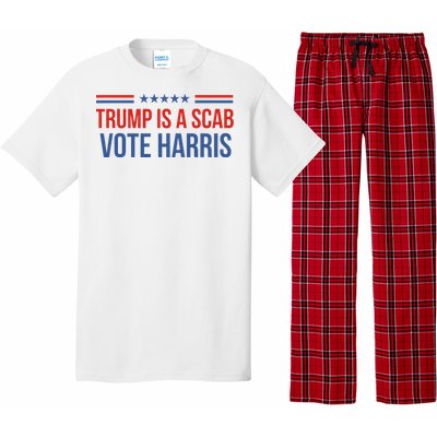 Trump Is A Scab Vote Harris 2024 Pajama Set