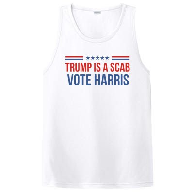 Trump Is A Scab Vote Harris 2024 PosiCharge Competitor Tank