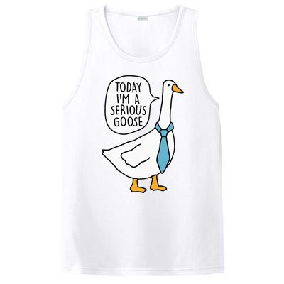 Today IM A Serious Goose Funny Silly Goose PosiCharge Competitor Tank