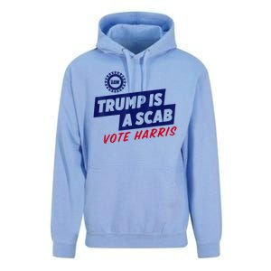 Trump Is A Scab Vote Harris 2024 Unisex Surf Hoodie