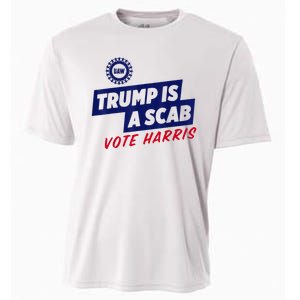 Trump Is A Scab Vote Harris 2024 Cooling Performance Crew T-Shirt