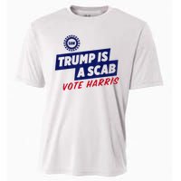 Trump Is A Scab Vote Harris 2024 Cooling Performance Crew T-Shirt