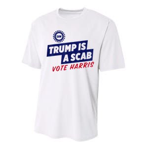 Trump Is A Scab Vote Harris 2024 Performance Sprint T-Shirt