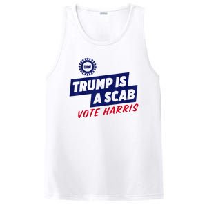 Trump Is A Scab Vote Harris 2024 PosiCharge Competitor Tank