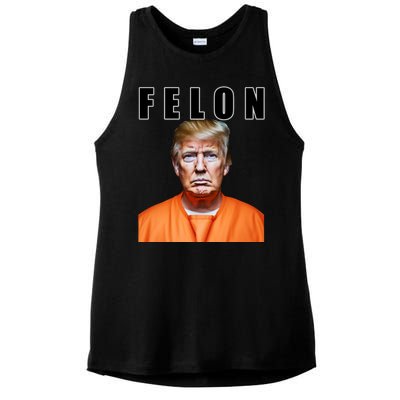 Trump Is A Felon Ladies PosiCharge Tri-Blend Wicking Tank