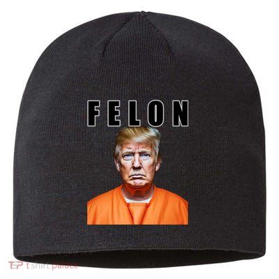 Trump Is A Felon Sustainable Beanie