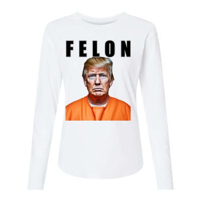 Trump Is A Felon Womens Cotton Relaxed Long Sleeve T-Shirt