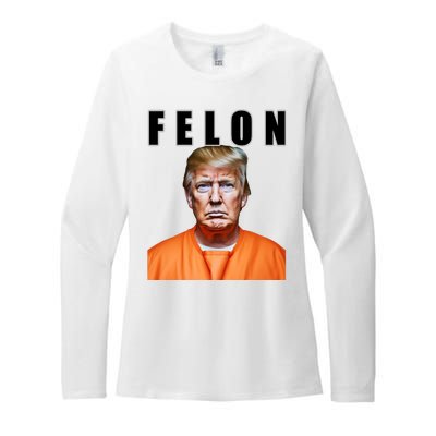 Trump Is A Felon Womens CVC Long Sleeve Shirt