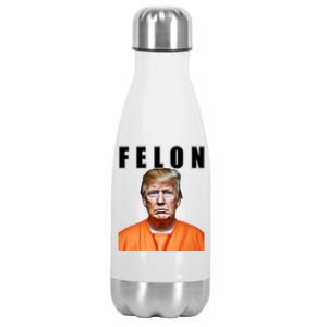 Trump Is A Felon Stainless Steel Insulated Water Bottle