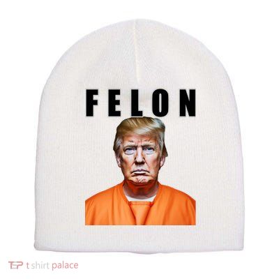 Trump Is A Felon Short Acrylic Beanie