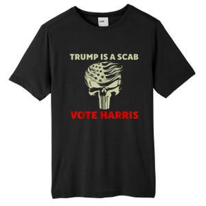 Trump Is A Scab Vote Harris Waltz New Way Move Forward Flag Tall Fusion ChromaSoft Performance T-Shirt