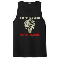 Trump Is A Scab Vote Harris Waltz New Way Move Forward Flag PosiCharge Competitor Tank