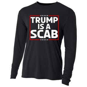 Trump Is A Scab Anti Trump Cooling Performance Long Sleeve Crew