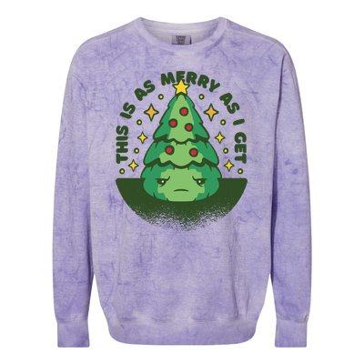 This Is As Merry As I Get AntiChristmas Colorblast Crewneck Sweatshirt