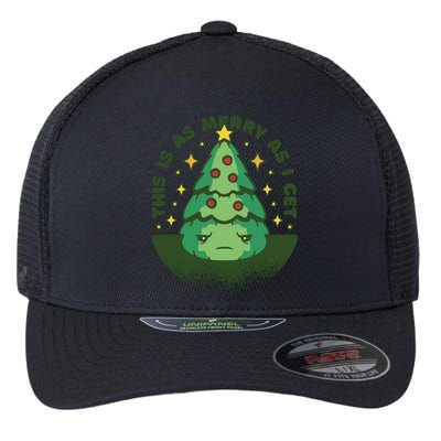 This Is As Merry As I Get AntiChristmas Flexfit Unipanel Trucker Cap