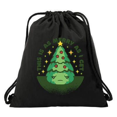 This Is As Merry As I Get AntiChristmas Drawstring Bag