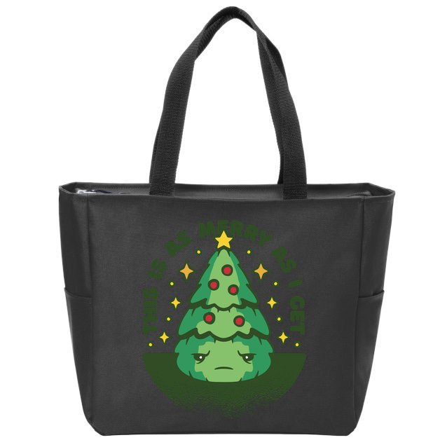 This Is As Merry As I Get AntiChristmas Zip Tote Bag