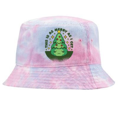 This Is As Merry As I Get AntiChristmas Tie-Dyed Bucket Hat