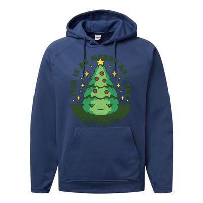 This Is As Merry As I Get AntiChristmas Performance Fleece Hoodie