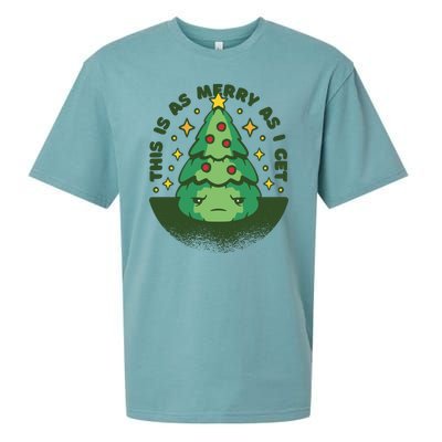 This Is As Merry As I Get AntiChristmas Sueded Cloud Jersey T-Shirt