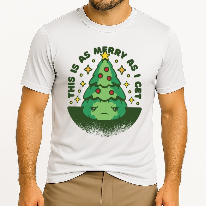 This Is As Merry As I Get AntiChristmas Cooling Performance Crew T-Shirt