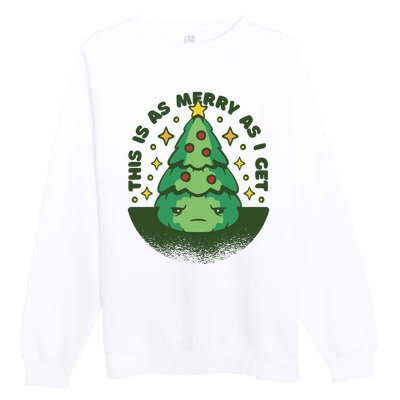 This Is As Merry As I Get AntiChristmas Premium Crewneck Sweatshirt